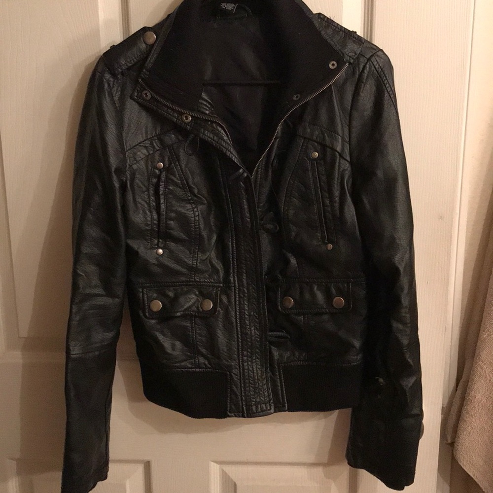 Faux jacket leather